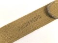 Koppelriemen in Tropenausführung Wehrmacht. Späte Ausführung mit Reichsbetriebsnummer, Gesamtlänge 83cm