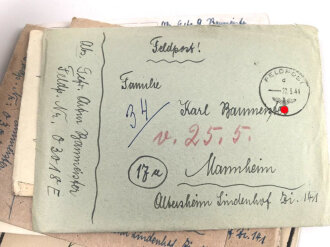 Konvolut Feldpost eines Angehörigen im Grenadier Regiment 554, Gefallen am 18.7.44 bei Dolsk ( Ukraine )