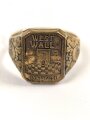 "Westwall 1939/40 " Fingerring in gutem Zustand, Höhe 17mm