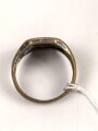 " Ich beklage einen He..." Fingerring, stark getragenes Stück, Höhe  15mm