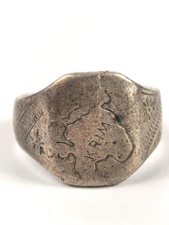 " Krim " Fingerring,  stark getragenes...