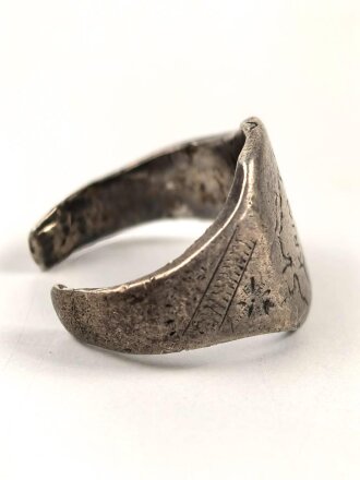 " Krim " Fingerring,  stark getragenes Stück, Höhe 15mm