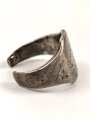 " Krim " Fingerring,  stark getragenes Stück, Höhe 15mm