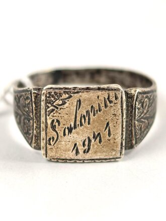 " Saloniki 1941 " Fingerring, getragenes...