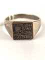 " Saloniki 1941 " Fingerring, getragenes Stück, Höhe 12mm