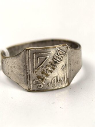 " Saloniki 1941 " Fingerring, getragenes...