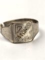 " Saloniki 1941 " Fingerring, getragenes Stück, Höhe 13mm