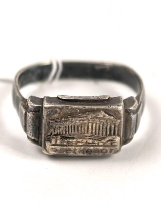 " Parthenon " Fingerring, getragenes Stück, Höhe 11mm