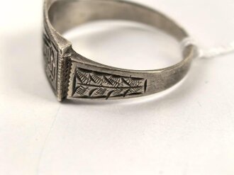 " Athen 1942" Fingerring, getragenes Stück, Höhe 9mm