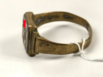 " Saloniki 1941 " Fingerring mit Hakenkreuz,...