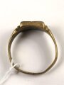 " Saloniki 1941 " Fingerring mit Hakenkreuz, stark getragenes Stück, Höhe 12mm