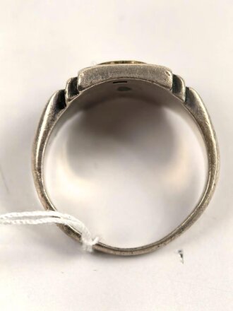 "Minensucher" Fingerring,  stark getragenes Stück, Höhe 16m