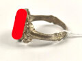 "Totenkopf" Fingerring in gutem Zustand, Höhe 16mm