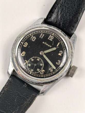 Dienstuhr Heer der Marke "Büren", läuft einwandfrei, die Krone wackelt etwas