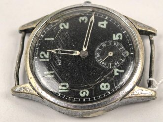 Dienstuhr Heer der Marke "Helios", Krone fehlt,