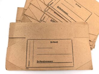 Feldpostpaket, noch nicht gefaltet, Maße des Bogens...