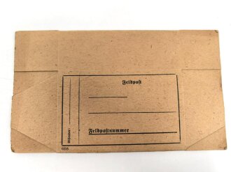 Feldpostpaket, noch nicht gefaltet, Maße des Bogens...