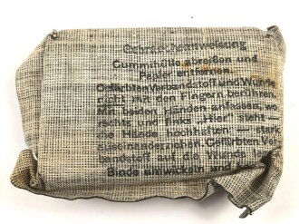 Verbandpäckchen Wehrmacht. Kleines Modell datiert 1941
