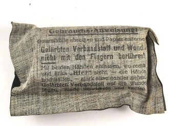 Verbandpäckchen Wehrmacht. Kleines Modell datiert 1942