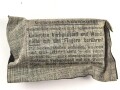 Verbandpäckchen Wehrmacht. Kleines Modell datiert 1942