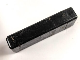 Preßmassebehälter "Caporit" Tabletten ( Desinfektionsmittel ) der Wehrmacht, leer, datiert 1942