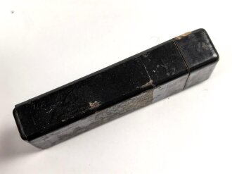Preßmassebehälter "Caporit" Tabletten ( Desinfektionsmittel ) der Wehrmacht, leer, datiert 1942