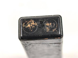 Preßmassebehälter "Caporit" Tabletten ( Desinfektionsmittel ) der Wehrmacht, leer, datiert 1942