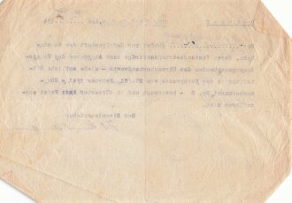 Deutsche Reichsbahn, Anschreiben bezüglich dem...