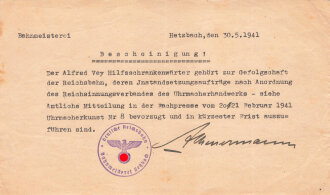 Deutsche Reichsbahn, Anschreiben bezüglich dem...