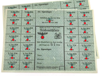 "Reichsmilchkarte" der Stadt Sigmaringen, gültig vom 12.2. bis 10.3.1940, DIN A5 , sie erhalten ein ( 1 ) Stück