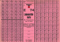 "Lebensmittelkarte" für Erwachsene über 18 Jahre, gültig nur im Reichsgau Oberdaonau, DIN A5