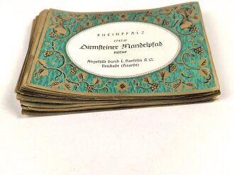 Etikett für eine Weinflasche "1945er Dürkheimer Mandelpfad" Sie erhalten ein ( 1 ) Stück, an den Rändern jeweils leicht bestossen.