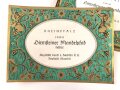 Etikett für eine Weinflasche "1945er Dürkheimer Mandelpfad" Sie erhalten ein ( 1 ) Stück, an den Rändern jeweils leicht bestossen.