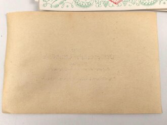 Etikett für eine Weinflasche "1944er Deidesheimer Leinhöhle" Sie erhalten ein ( 1 ) Stück, an den Rändern jeweils leicht bestossen.