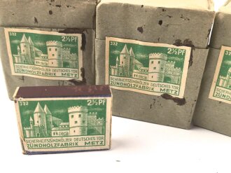 1.Weltkrieg , Pack "Sicherheitszündhölzer Deutsches Tor "der "Zündholzfabrik Metz", Sie rehalten ein ( 1 ) Stück aus der originalen Umverpackung