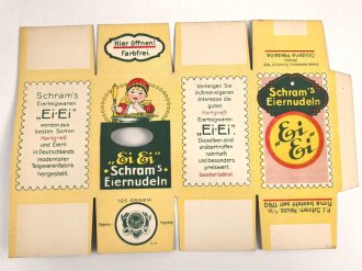Verpackung " Schram´s Eiernudeln " Maße 19 x 27cm, ungebrauchtes Firmenmuster