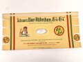 Verpackung " Schram´s Eier-Röhrchen" Maße 15 x 31 cm, ungebrauchtes Firmenmuster