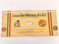 Verpackung " Schram´s Eier-Röhrchen" Maße 15 x 31 cm, ungebrauchtes Firmenmuster