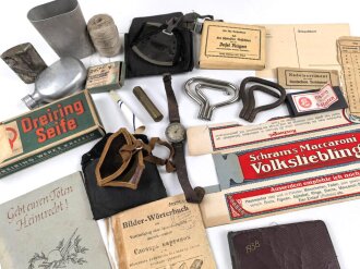 Konvolut persönliche Gegenstände, meist defekt, unvollständig oder Alter nicht eindeutig zuzuordnen.