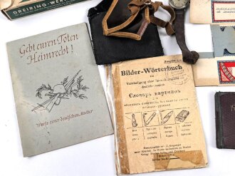 Konvolut persönliche Gegenstände, meist defekt, unvollständig oder Alter nicht eindeutig zuzuordnen.