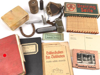 Konvolut persönliche Gegenstände, meist defekt, unvollständig oder Alter nicht eindeutig zuzuordnen.