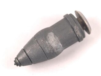 Granate zur Schützenschnur für Artillerie der Wehrmacht. Zink, ungereinigt.