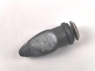Granate zur Schützenschnur für Artillerie der Wehrmacht. Zink, ungereinigt.
