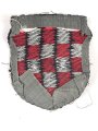 Heer Ärmelschild der kroatischen Freiwilligen in der Wehrmacht, getragenes Stück