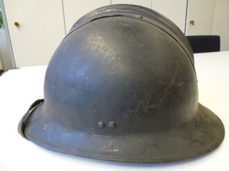 Frankreich 2.Weltkrieg, Stahlhelm Zivilschutz, komplett...