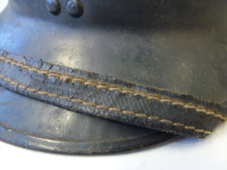 Frankreich 2.Weltkrieg, Stahlhelm Zivilschutz, komplett Original, selten