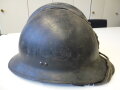 Frankreich 2.Weltkrieg, Stahlhelm Zivilschutz, komplett Original, selten