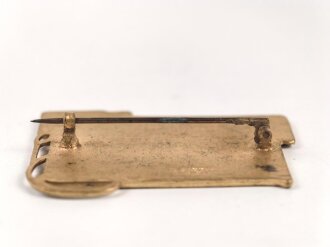 Tragbares Abzeichen "Deutschböhmische Ausstellung Reichenberg 1906" Breite 42mm