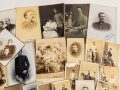 Österreich k.u.k., Konvolut meist Hartkartonfotos von Uniformierten, 41 Stück