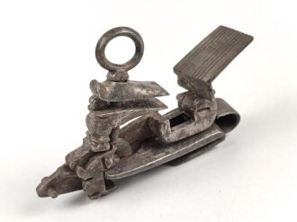 Teil einer Steinschlosspistole. Ohne Bezeichnung, Gesamtlänge 12,5cm